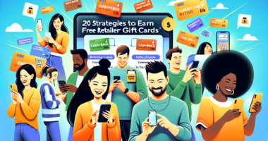 Create an image of a vibrant, cheerful scene showing a variety of people engaging in activities such as answering surveys, using a cash-back app on a smartphone, participating in an online community,
